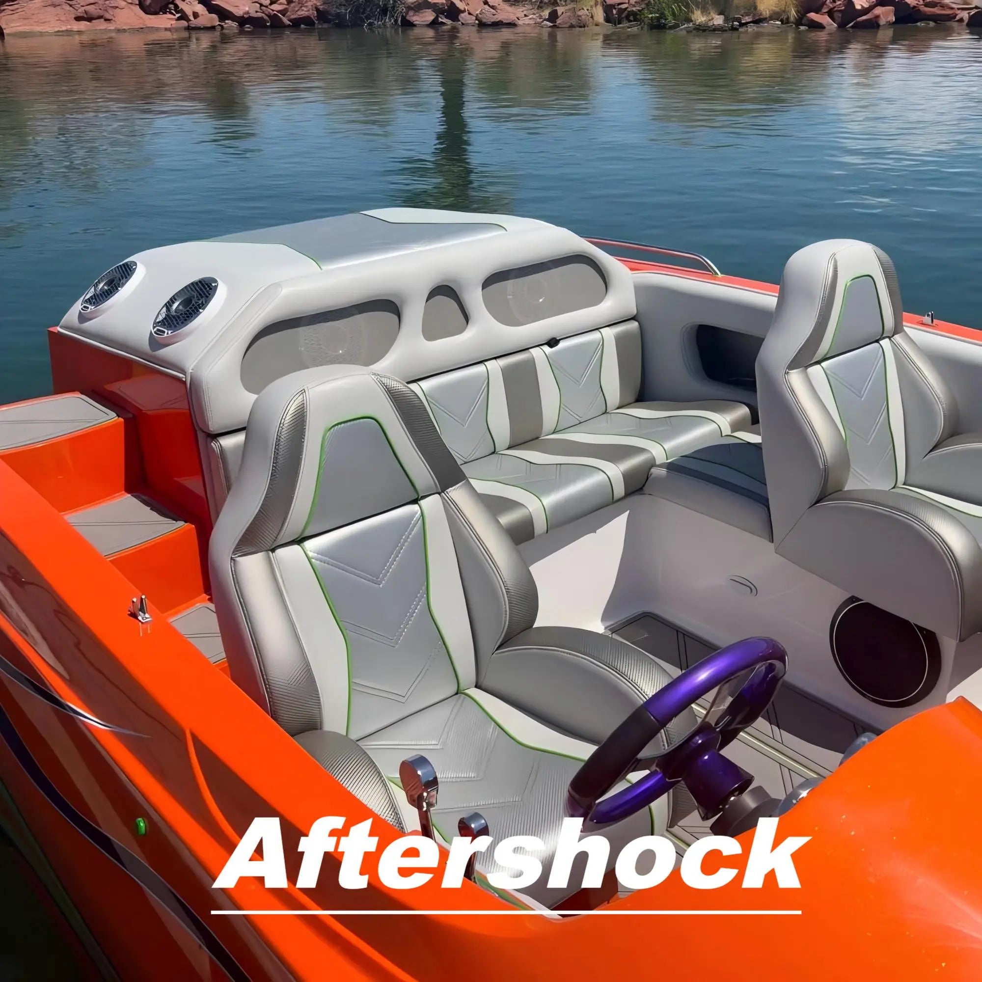 Customized Boat Flooring Series of Aftershock Boat Mats