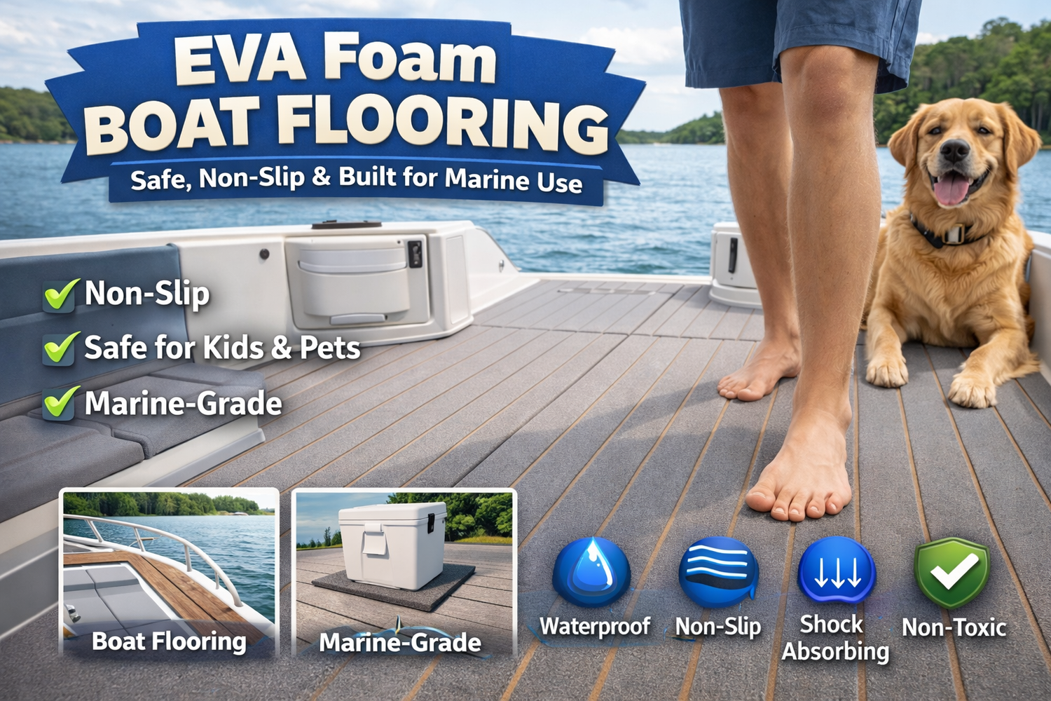 eva foam boat flooring