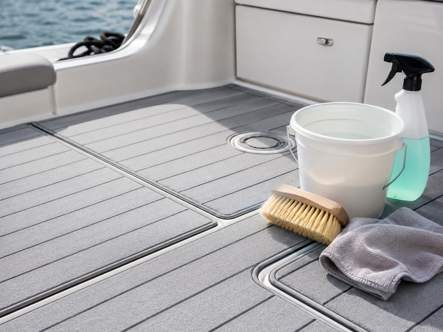 How to Clean EVA Boat Flooring: Fish Blood, Sunscreen and Oil Stains