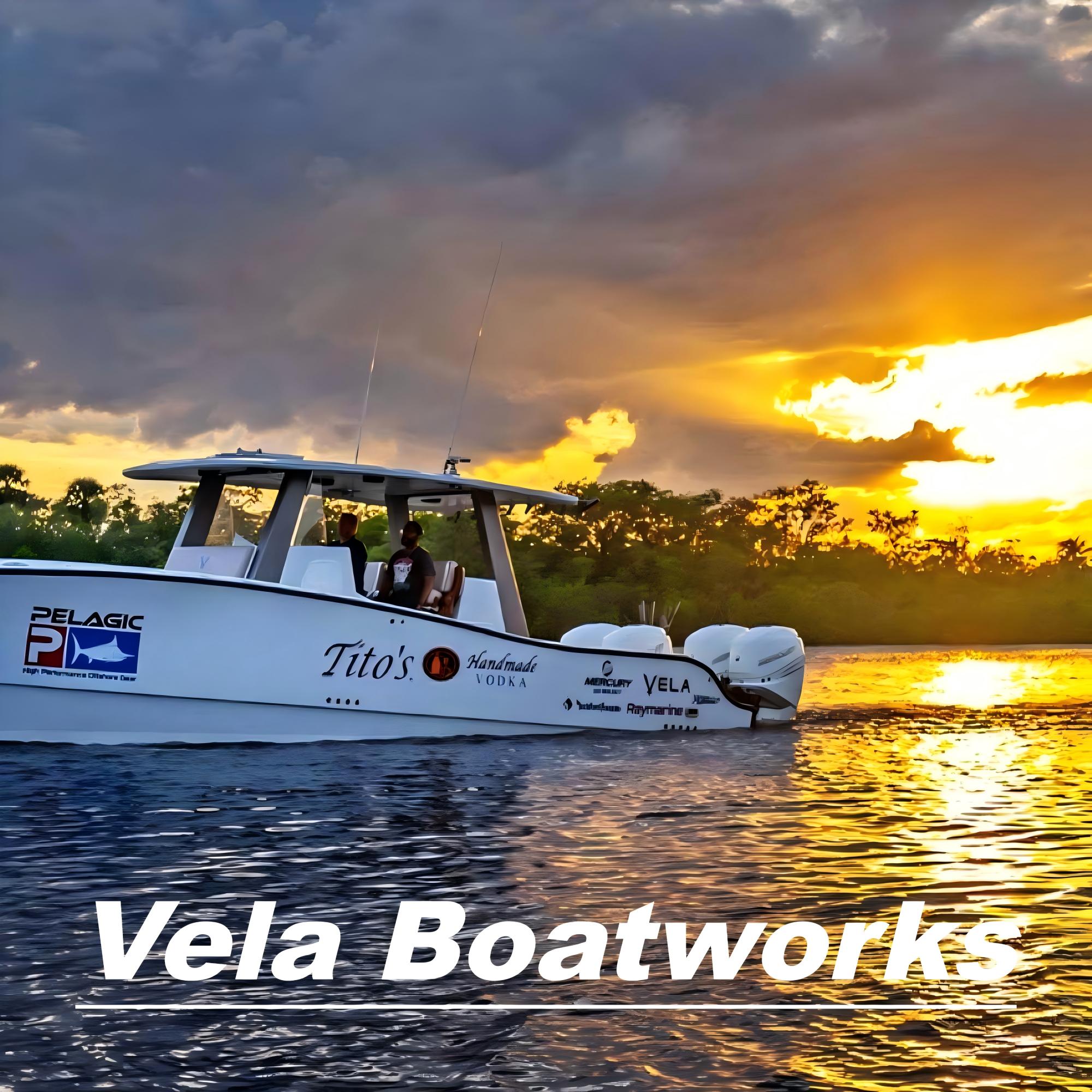 Customized Boat Flooring Series of Vela Boatworks Boat Mats