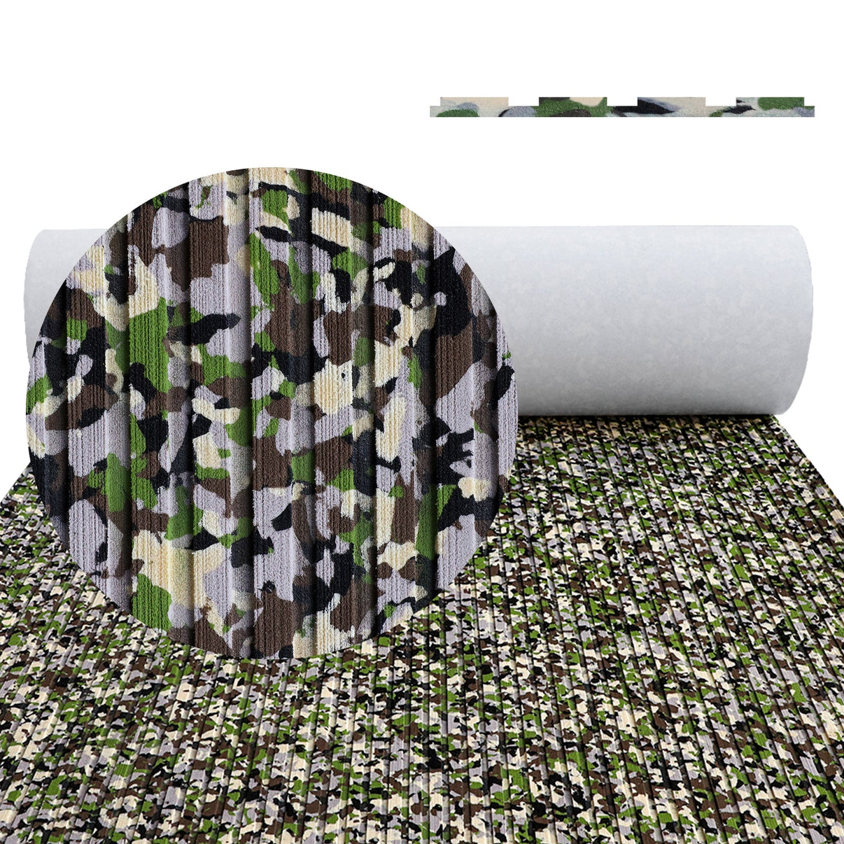 3M Self Adhesive EVA Foam Sheets - Forest Camo Deep Striped Groove Boat Flooring HzKaiCun