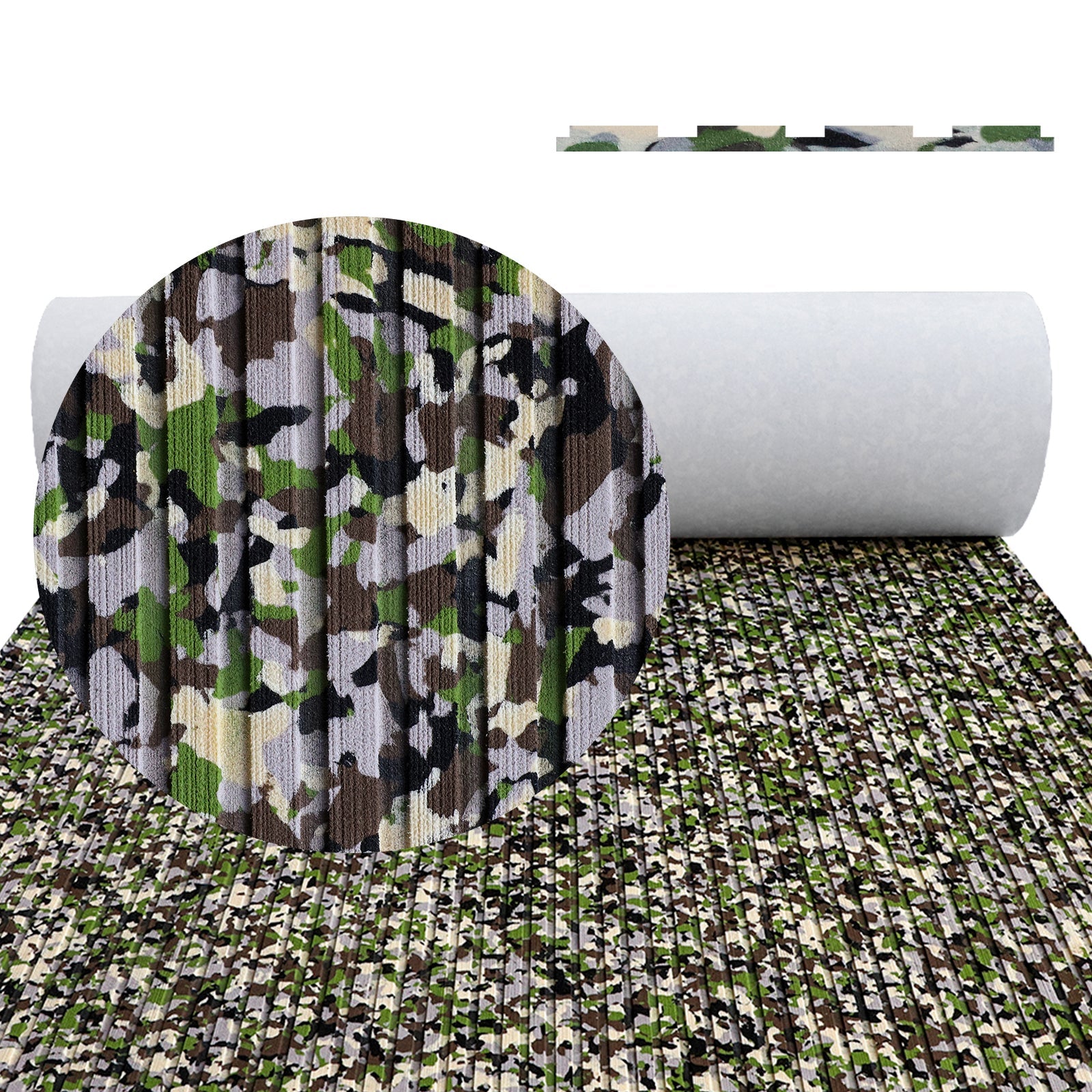 EVA Foam Sheets - Forest Camo Deep Striped Groove Boat Flooring HzKaiCun