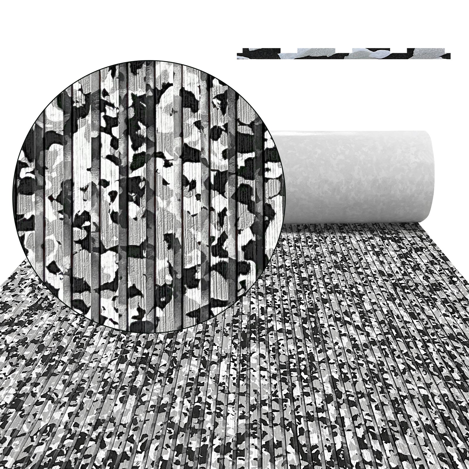 3M Self Adhesive EVA Foam Sheets - Snow Camo Deep Striped Groove Boat Flooring HzKaiCun