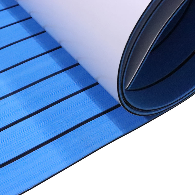 3M Self Adhesive EVA Foam Sheets - Blue and Black H Groove Boat Flooring HzKaiCun