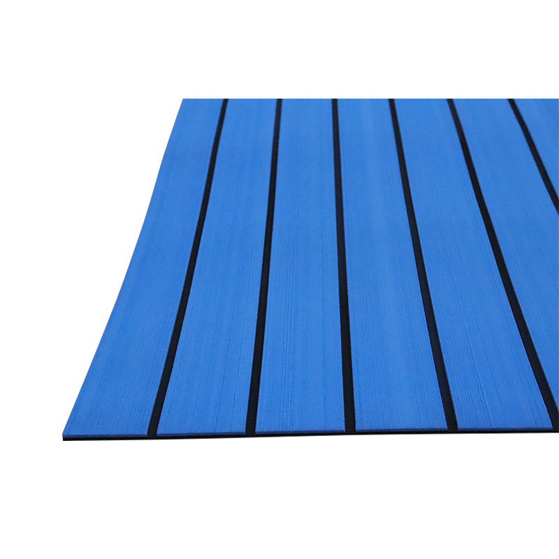 3M Self Adhesive EVA Foam Sheets - Blue and Black H Groove Boat Flooring