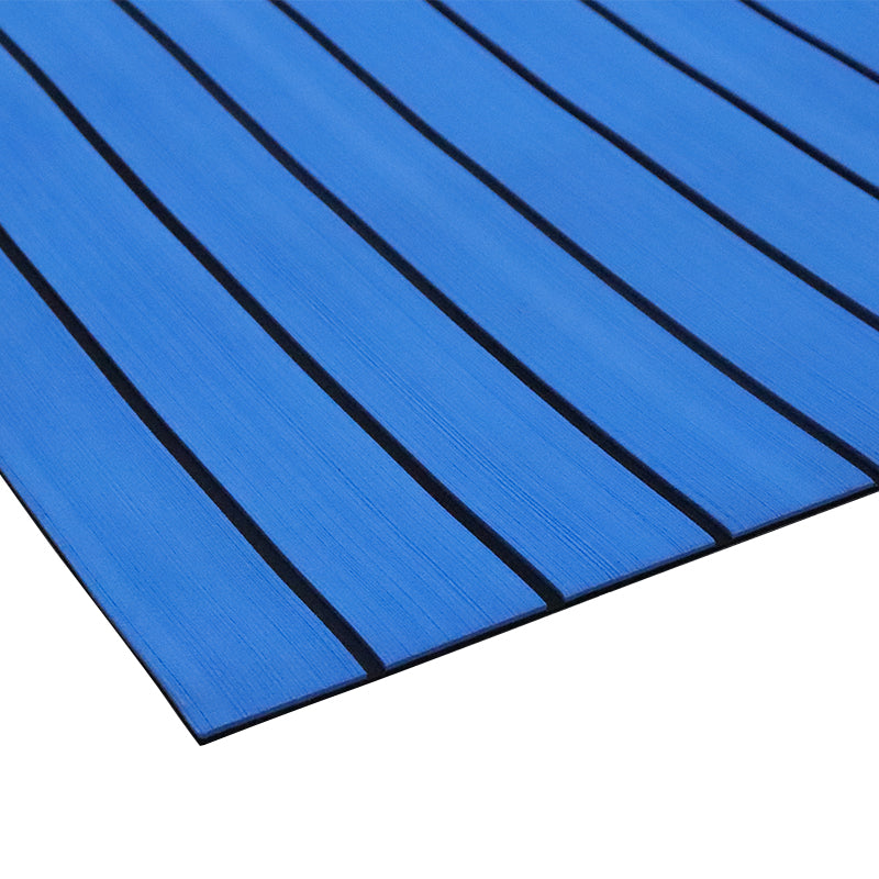 3M Self Adhesive EVA Foam Sheets - Blue and Black H Groove Boat Flooring