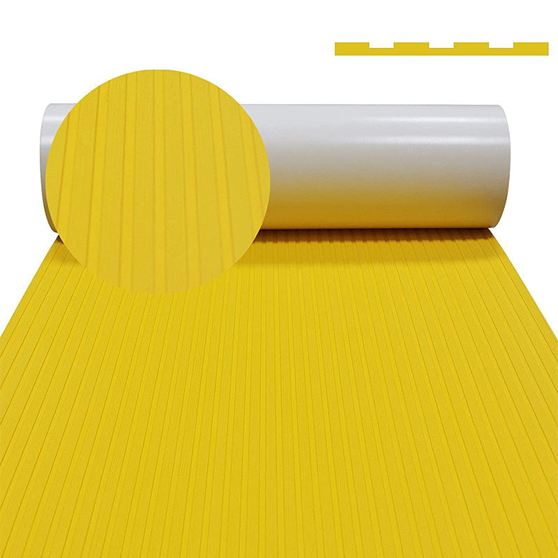 3M Self Adhesive EVA Foam Sheets - Yellow Deep Striped Groove Boat Flooring HzKaiCun