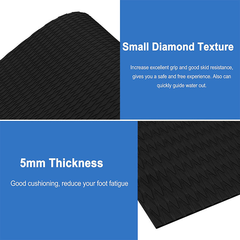 3M Self Adhesive EVA Foam Sheets - Black Small Diamond Boat Flooring Marine Decking HzKaiCun