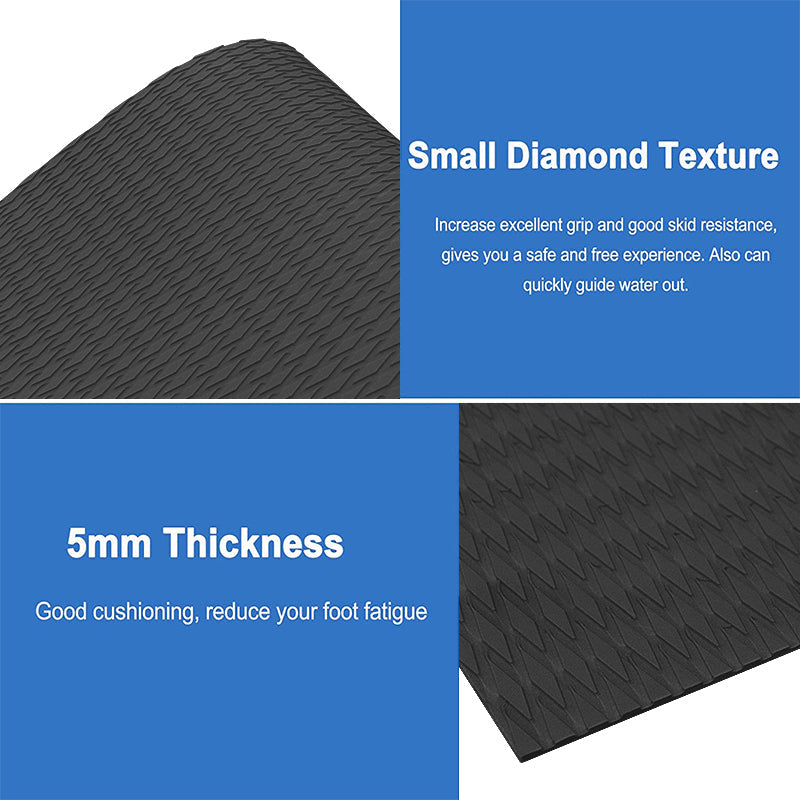 3M Self Adhesive EVA Foam Sheets - Dark Gray Small Diamond Boat Flooring Marine Decking HzKaiCun