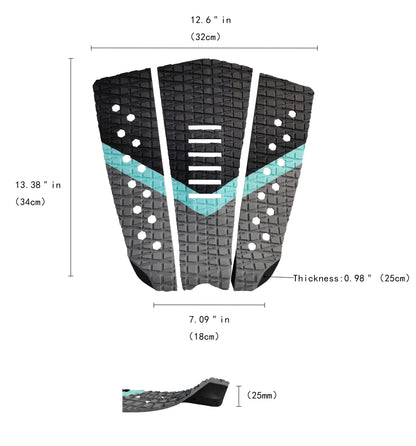 Right-Angled Rhombus EVA Surfboard Anti-Slip Foam Pad HzKaiCun