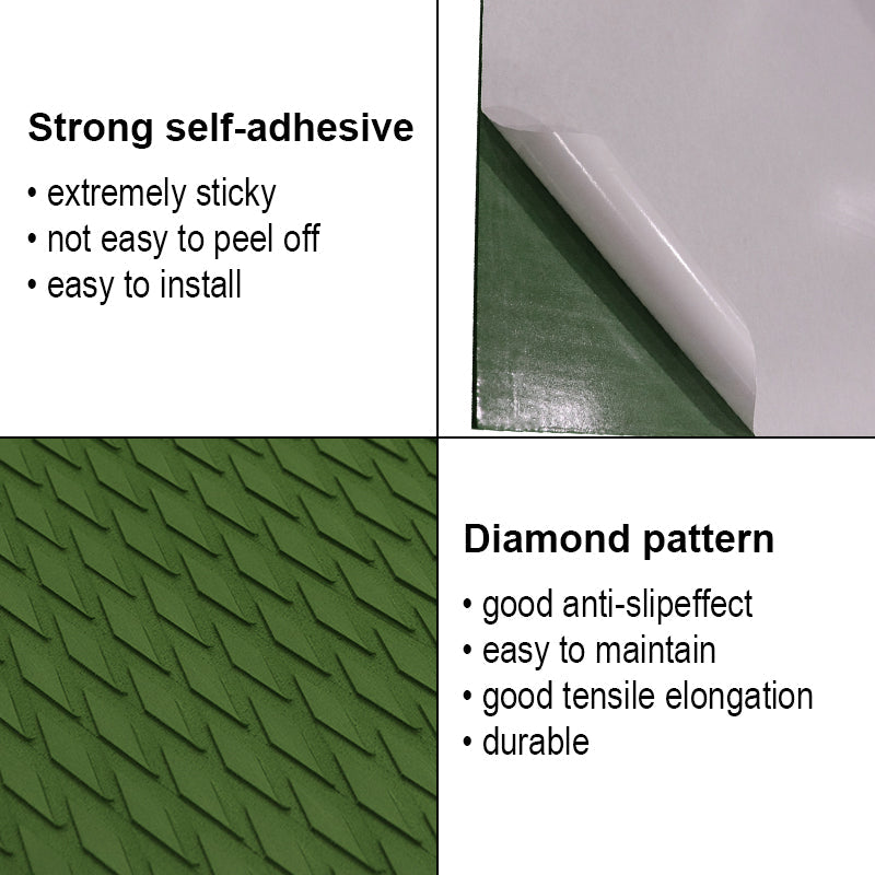 3M Self Adhesive EVA Foam Sheets - Army Green Small Diamond Boat Flooring Marine Decking HzKaiCun