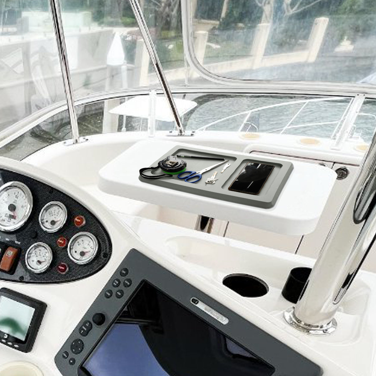 Multi-Purpose Storage Mat, Suitable for Boat Center Console & Automobile Use HzKaiCun