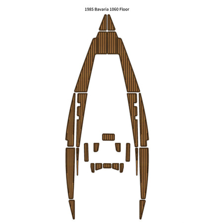 Self Adhesive 3M Backing EVA Faux Teak Boat Flooring Non-Slip Marine Deck Mat for 1985 Bavaria 1060 Yacht HzKaiCun
