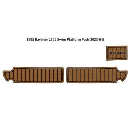 Custom "1995 Bayliner 2355" EVA Foam Boat Deck Mat Marine Flooring Marine Boat Decking Yacht Pad HzKaiCun