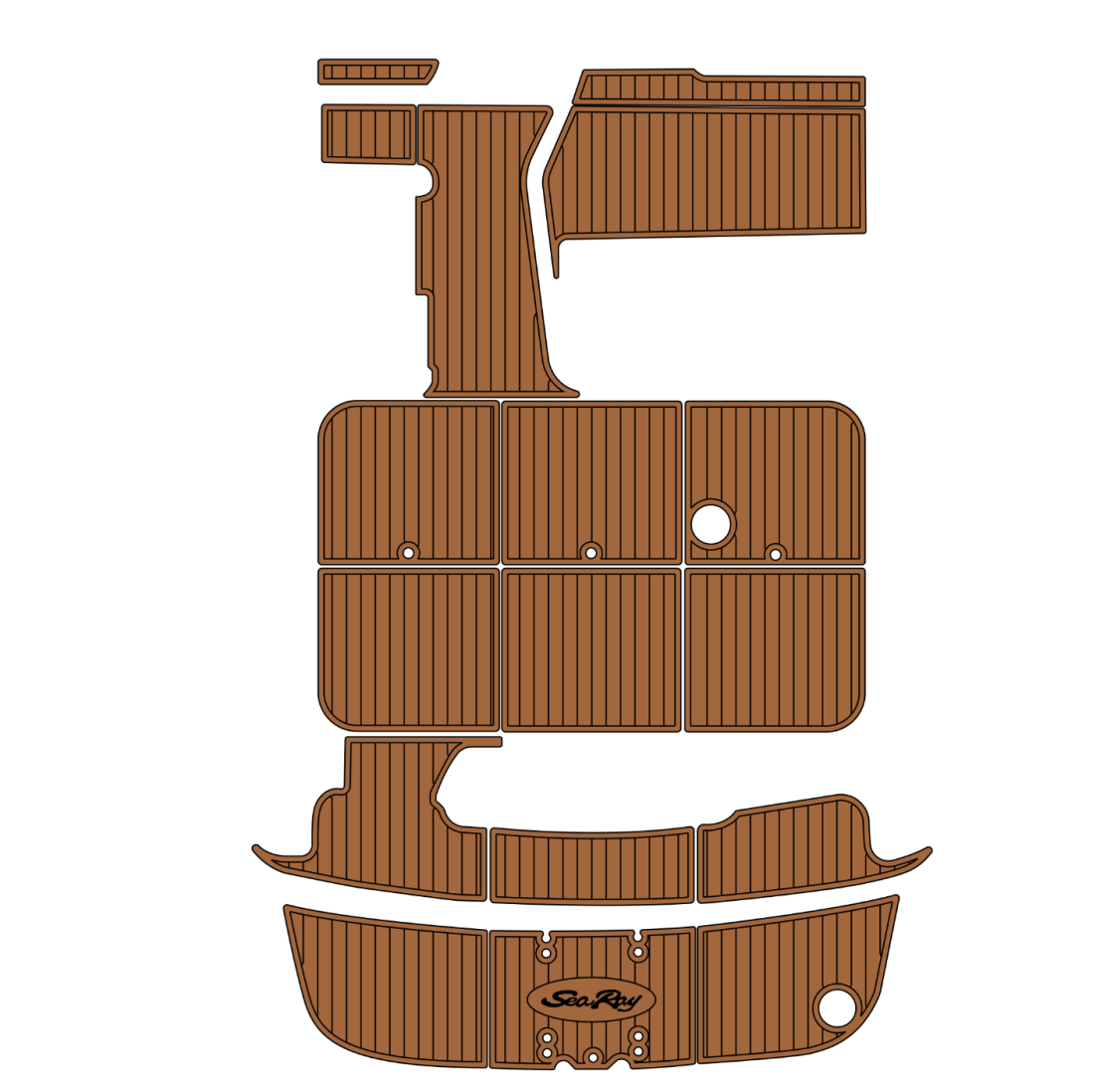 Custom "1995 SeaRay 370 Sundance" EVA Foam Boat Deck Mat Marine Flooring Marine Boat Decking Yacht Pad HzKaiCun