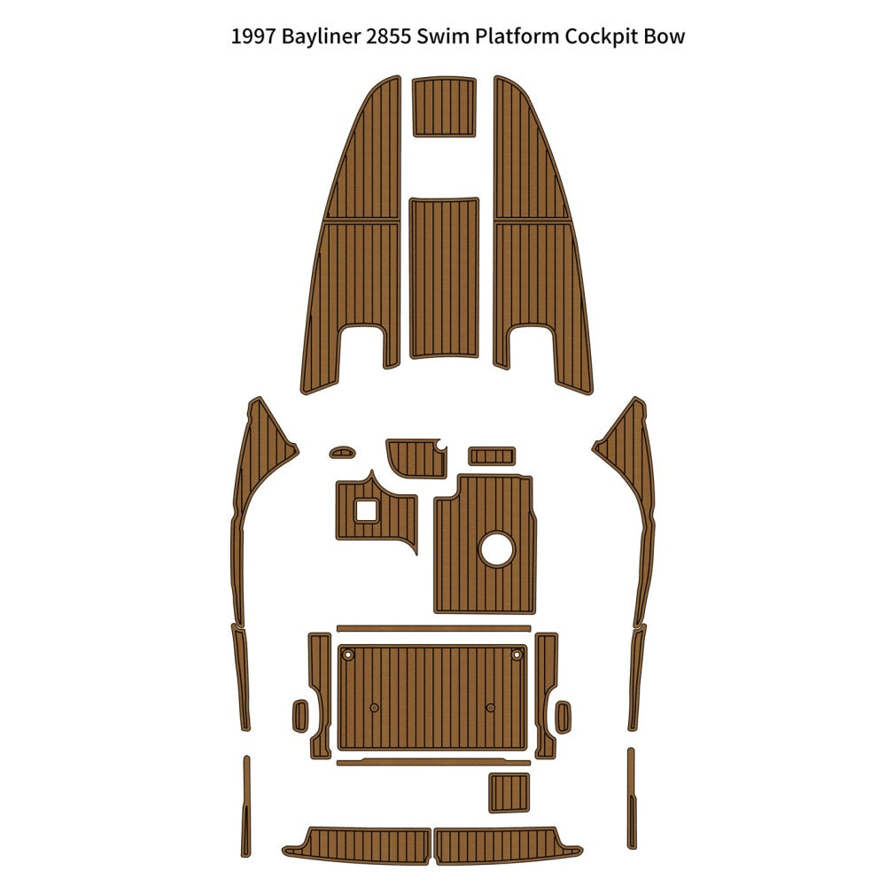Custom "1997 Bayliner 2855" EVA Foam Boat Deck Mat Marine Flooring Marine Boat Decking Yacht Pad HzKaiCun