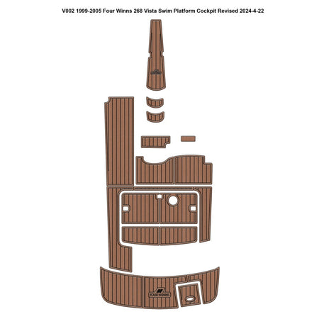 Custom "1999-2005 Four Winns 268 Vista" EVA Foam Boat Flooring HzKaiCun