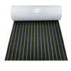 3M Self Adhesive EVA Foam Sheets - Black and Green U Groove Boat Flooring