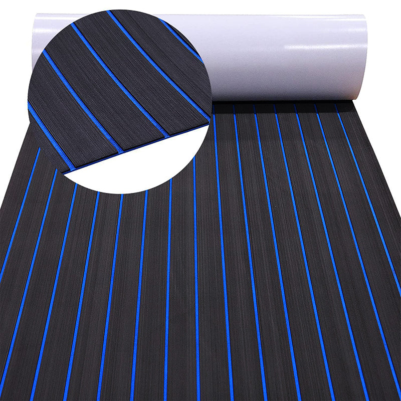 3M Self Adhesive EVA Foam Sheets - Black and Blue H Groove Boat Flooring HzKaiCun