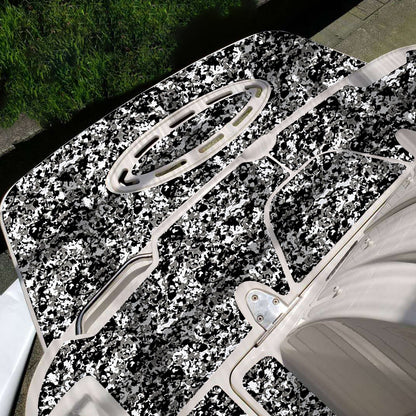 3M Self Adhesive EVA Foam Sheets - Snow Camo Brushed Boat Flooring Marine Decking HzKaiCun