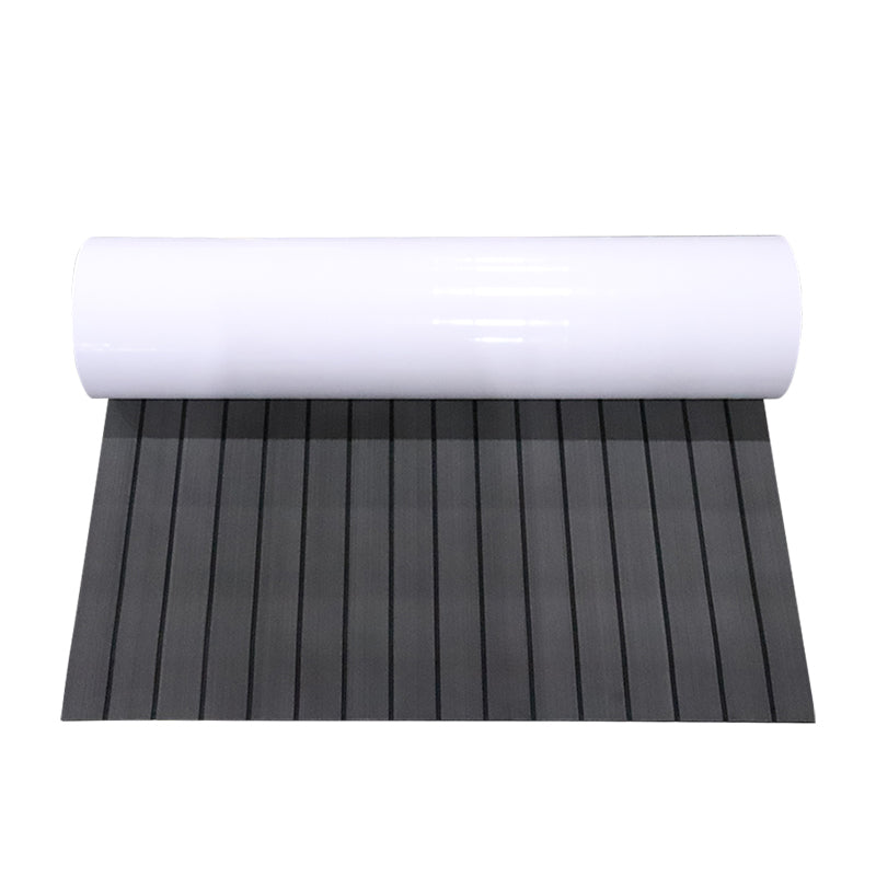 3M Self Adhesive EVA Foam Sheets - Dark Gray and Black H Groove Boat Flooring