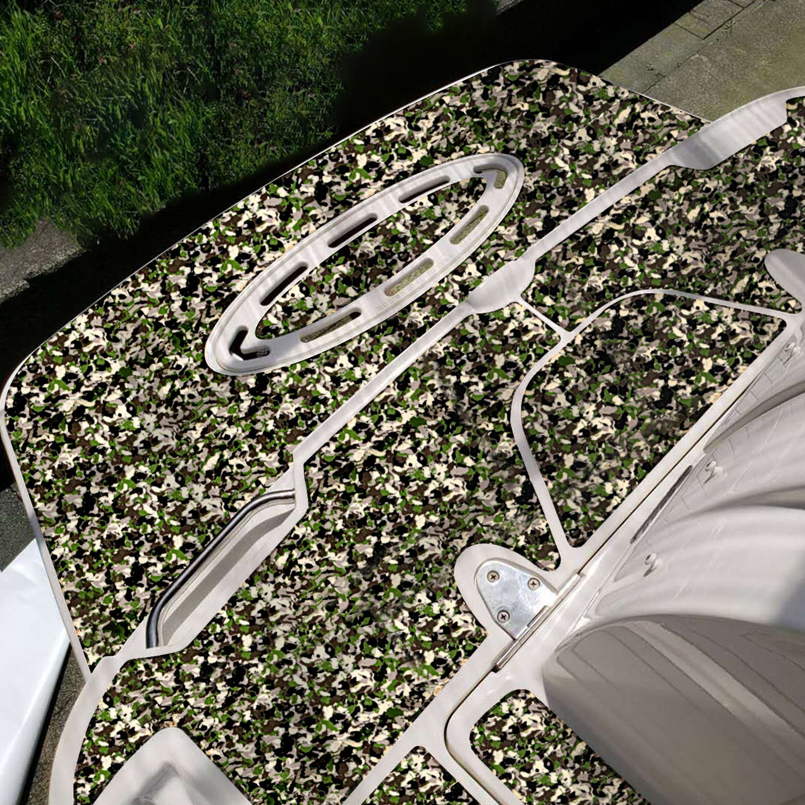3M Self Adhesive EVA Foam Sheets - Forest Camo Brushed Boat Flooring Marine Decking HzKaiCun