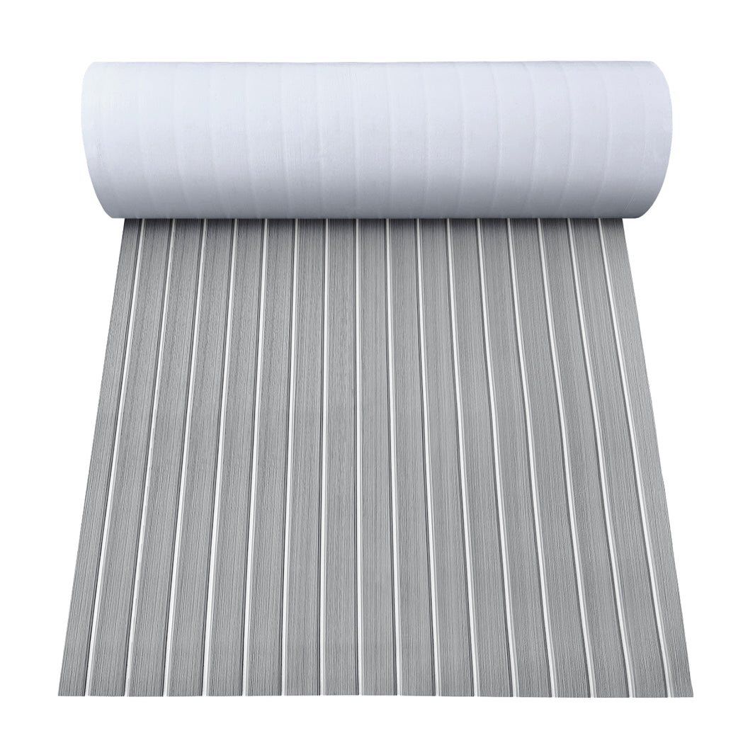 3M Self Adhesive EVA Foam Sheets - Light Gray and White U Groove Boat Flooring HzKaiCun