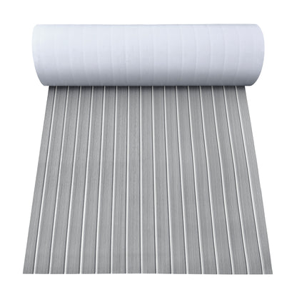 3M Self Adhesive EVA Foam Sheets - Light Gray and White U Groove Boat Flooring HzKaiCun