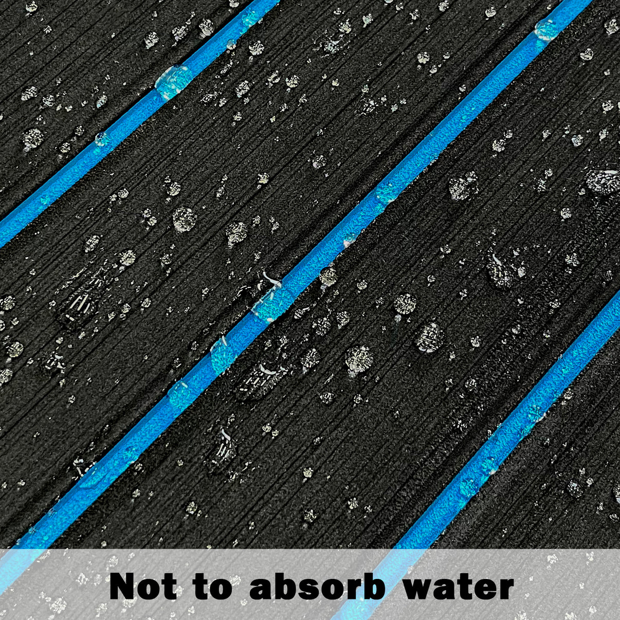 3M Self Adhesive EVA Foam Sheets - Black and Blue U Groove Boat Flooring HzKaiCun