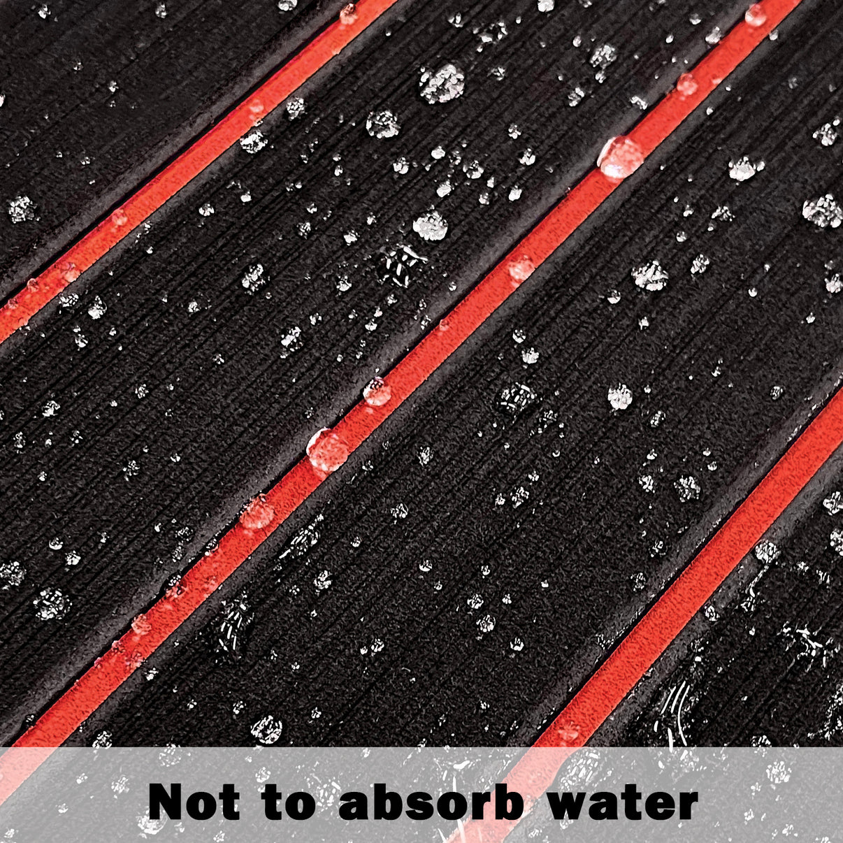 3M Self Adhesive EVA Foam Sheets - Black and Red U Groove Boat Flooring HzKaiCun