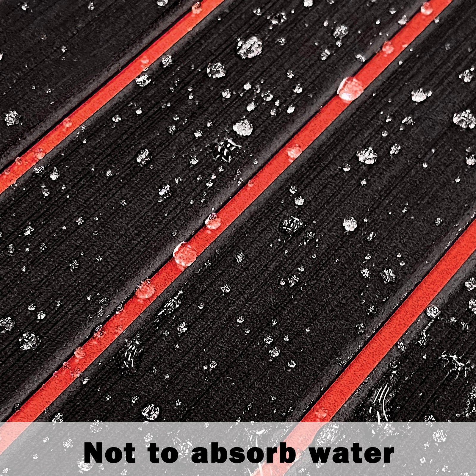 3M Self Adhesive EVA Foam Sheets - Black and Red U Groove Boat Flooring HzKaiCun