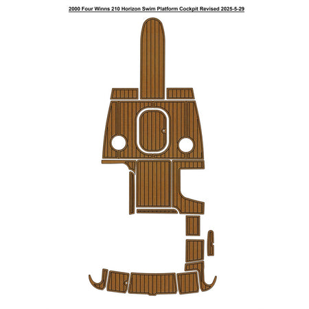 Custom "2000 Four Winns 210 Horizon" EVA Foam Boat Flooring HzKaiCun
