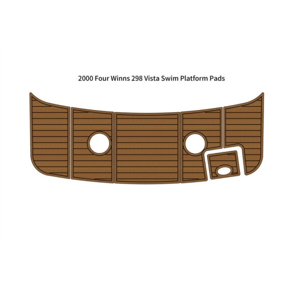 Custom "2000 Four Winns 298 Vista Swim Platform" EVA Foam Boat Flooring HzKaiCun