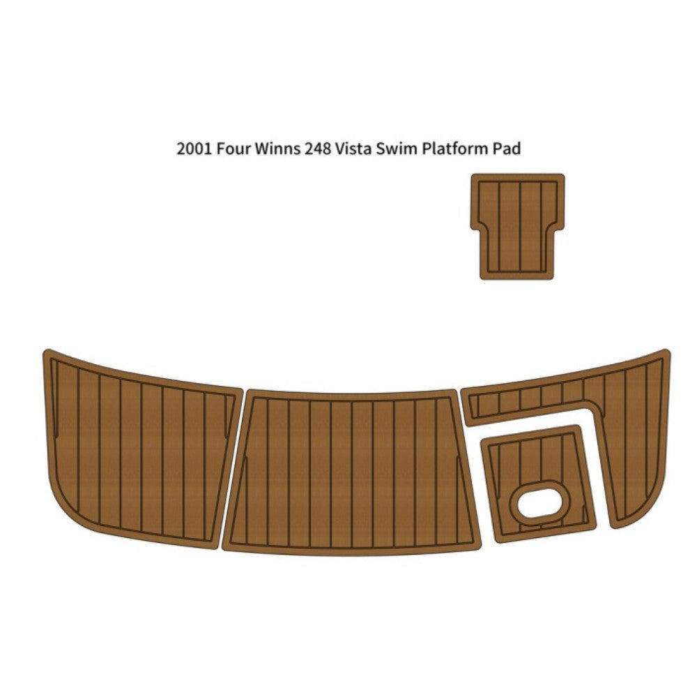 Custom "2001 Four Winns 248 Vista" EVA Foam Boat Flooring HzKaiCun