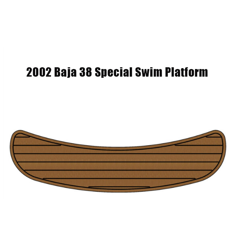 2002 Baja 38 Special Swim Platform Non-Slip EVA Teak Step Mat | HZshark HzKaiCun