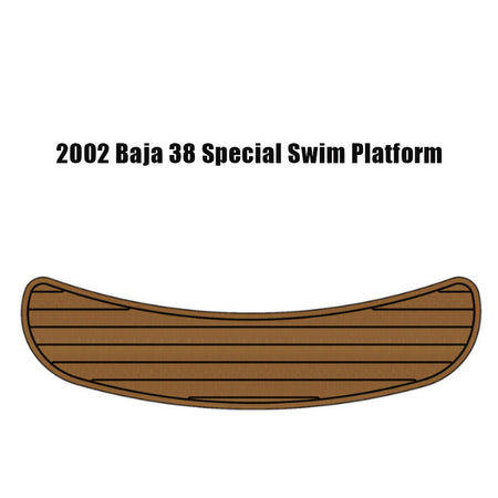 2002 Baja 38 Special Swim Platform Non-Slip EVA Teak Step Mat | HZshark HzKaiCun