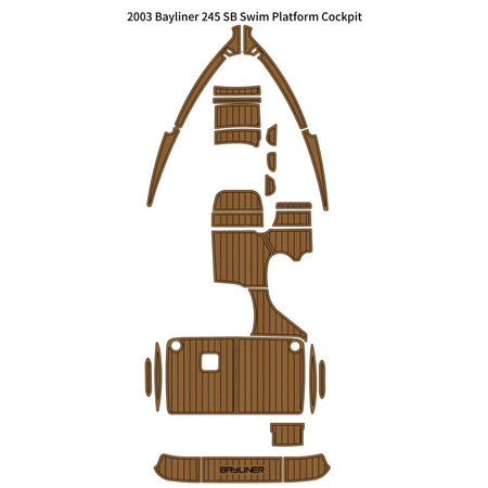Custom "2003 Bayliner 245 SB" EVA Foam Boat Deck Mat Marine Flooring Marine Boat Decking Yacht Pad HzKaiCun