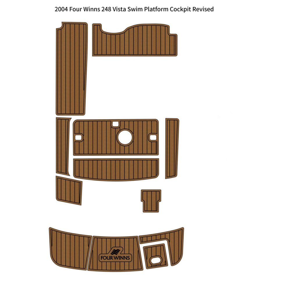 Custom "2004 Four Winns 248 Vista" EVA Foam Boat Flooring HzKaiCun