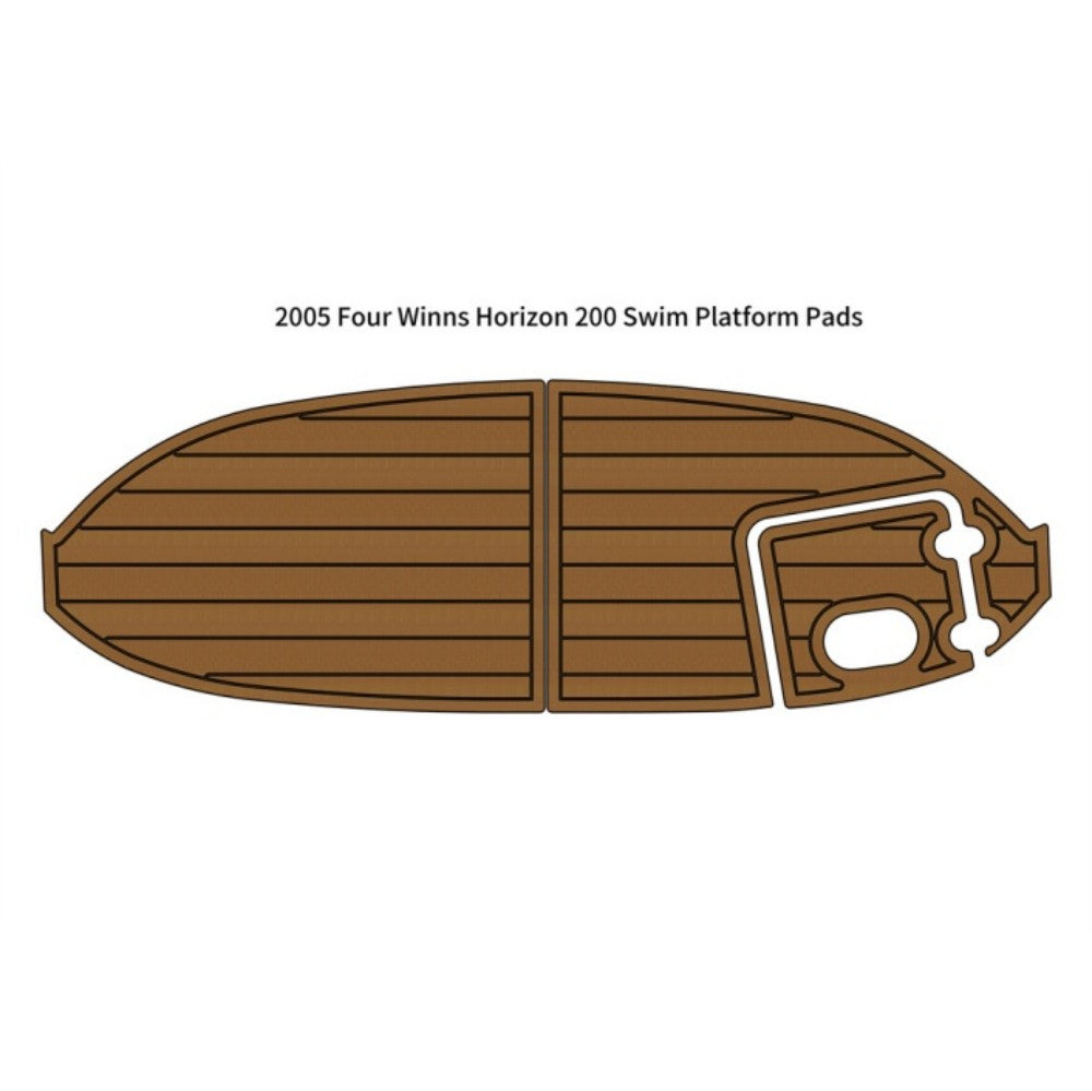 Custom "2005 Four Winns Horizon 200 Swim Platform" EVA Foam Boat Flooring HzKaiCun