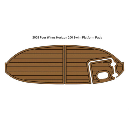 Custom "2005 Four Winns Horizon 200 Swim Platform" EVA Foam Boat Flooring HzKaiCun