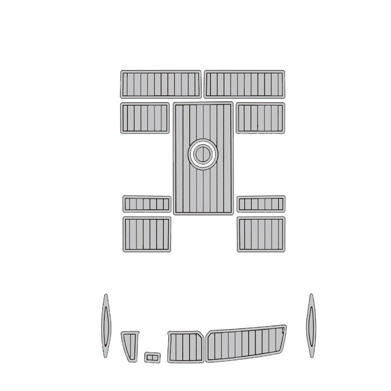 2006 Baja Outlaw 20 Swim Platform Deck Mat – Custom EVA Foam Faux Teak Boat Flooring HzKaiCun