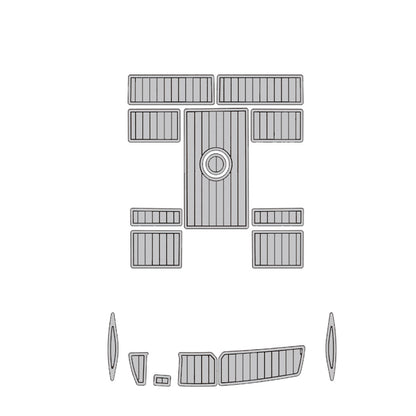 2006 Baja Outlaw 20 Swim Platform Deck Mat – Custom EVA Foam Faux Teak Boat Flooring HzKaiCun