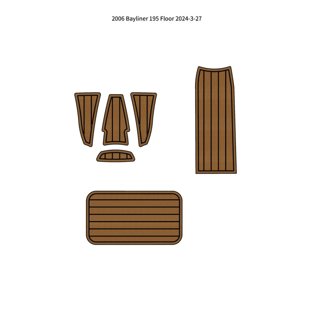 Custom "2006 Bayliner 195" EVA Foam Boat Deck Mat Marine Flooring Marine Boat Decking Yacht Pad HzKaiCun