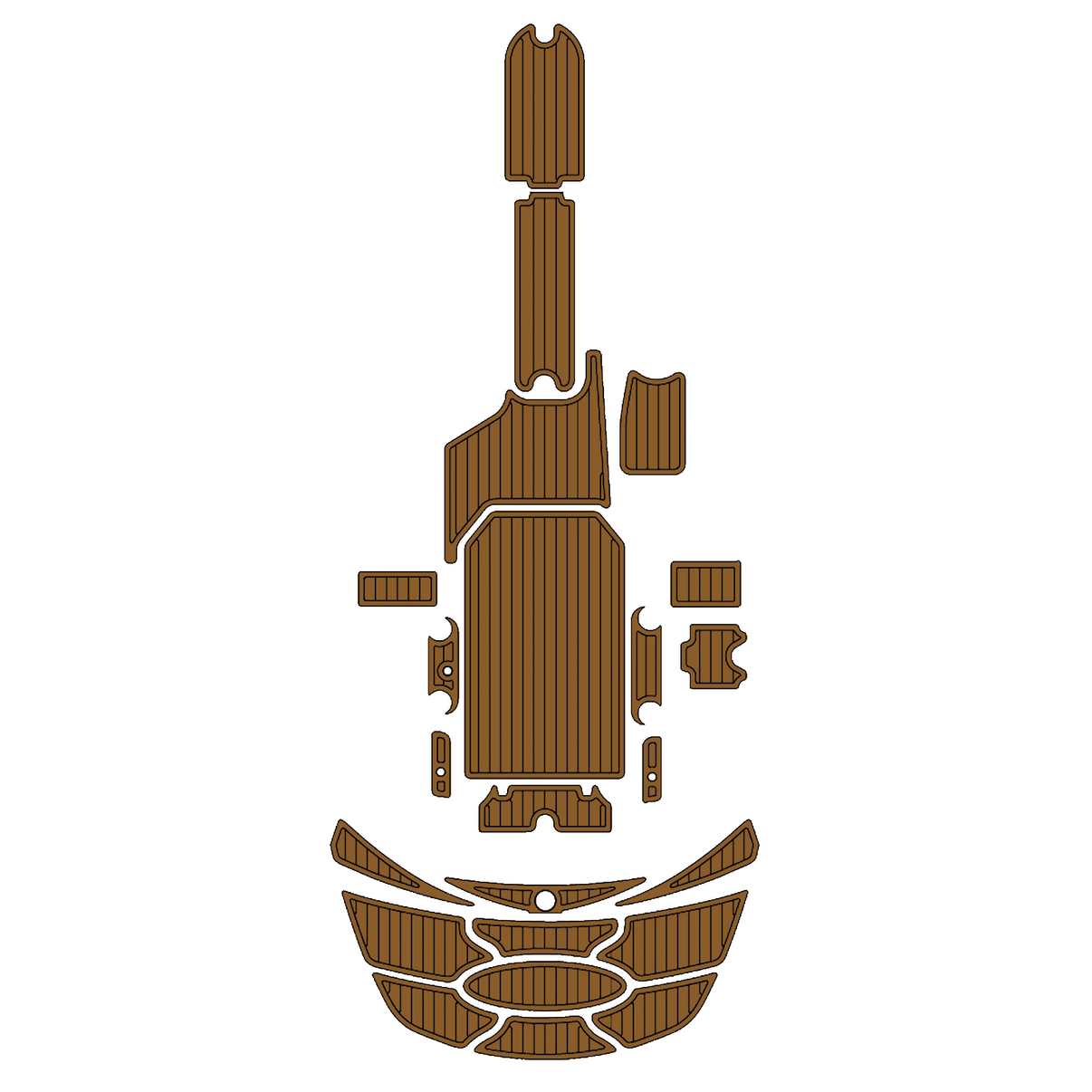 Custom "2007 Nautique 220" EVA Foam Boat Deck Mat Marine Flooring Marine Boat Decking Yacht Pad HzKaiCun