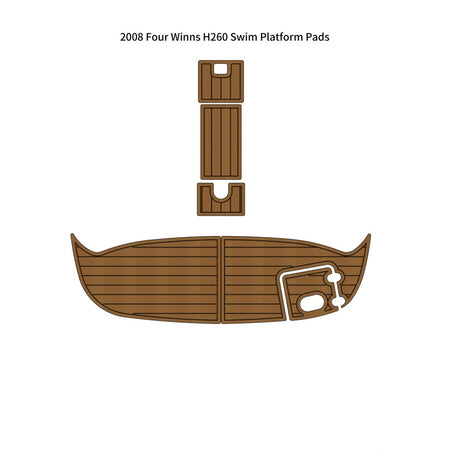 Custom "2008 Four Winns H260 Swim Platform" EVA Foam Boat Flooring HzKaiCun