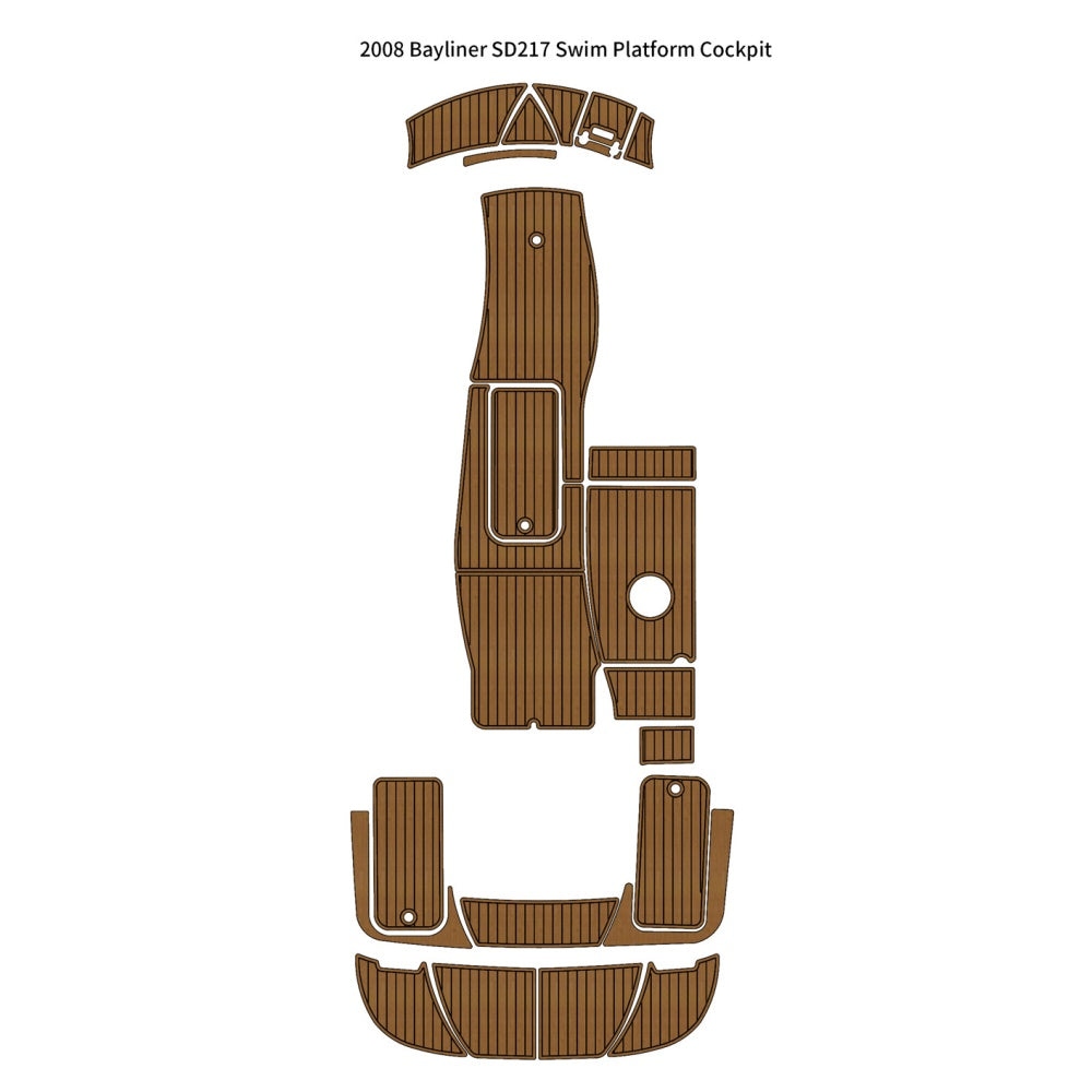 Custom "2008 Bayliner SD217" EVA Foam Boat Deck Mat Marine Flooring Marine Boat Decking Yacht Pad HzKaiCun