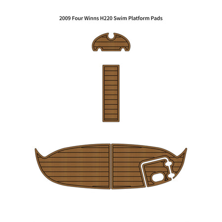 Custom "2009 Four Winns H220 Swim Platform Pad" EVA Foam Boat Flooring HzKaiCun