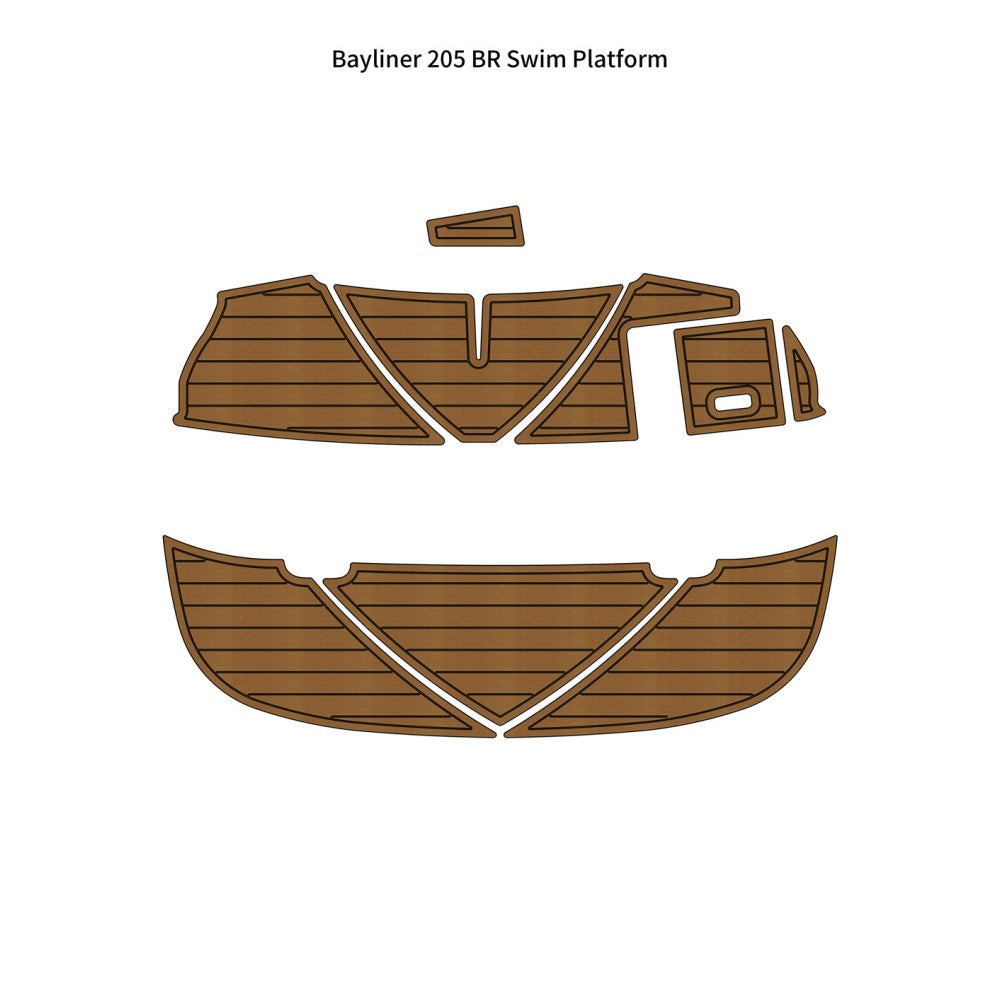 Custom "2009 Bayliner 205 BR" EVA Foam Boat Deck Mat Marine Flooring Marine Boat Decking Yacht Pad HzKaiCun