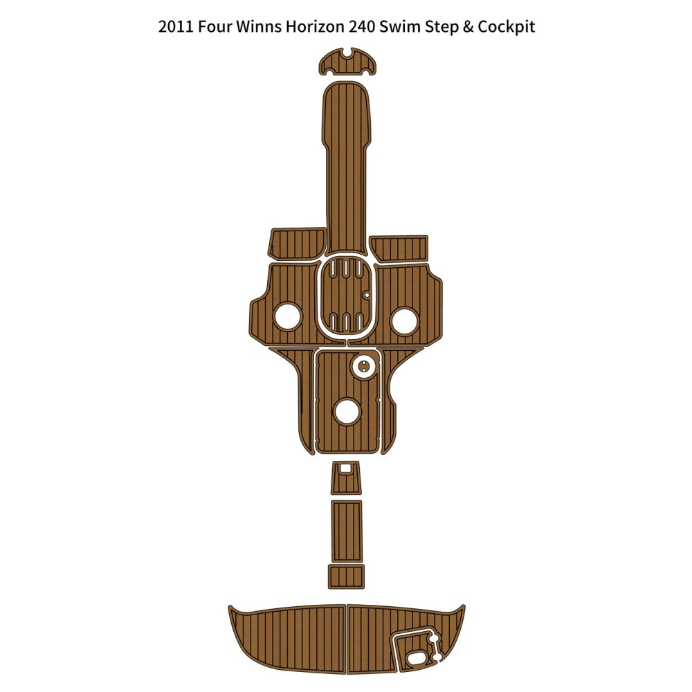 Custom "2011 Four Winns Horizon 240 Swim Platform Cockpit" EVA Foam Boat Flooring HzKaiCun