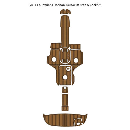 Custom "2011 Four Winns Horizon 240 Swim Platform Cockpit" EVA Foam Boat Flooring HzKaiCun